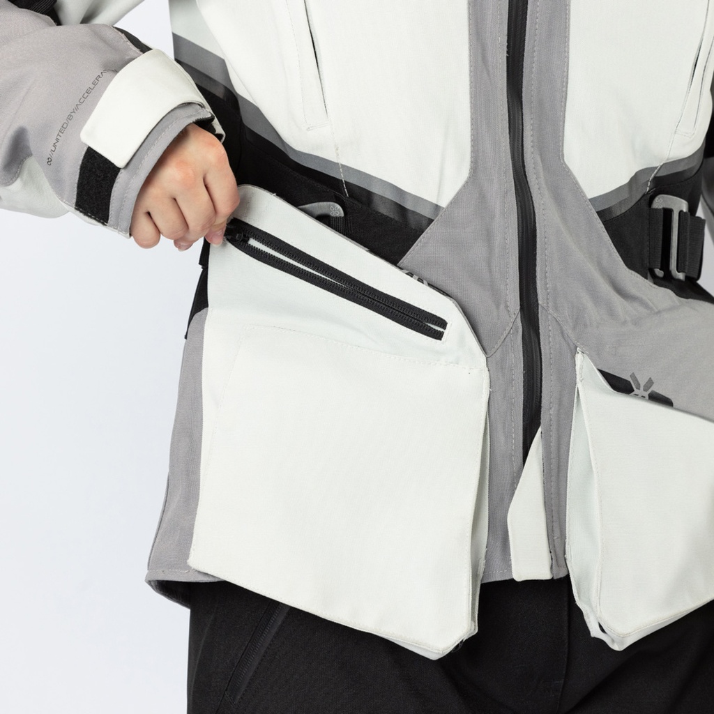 Women's Tourster-STX 1.0 laminate jacket light gray-grey