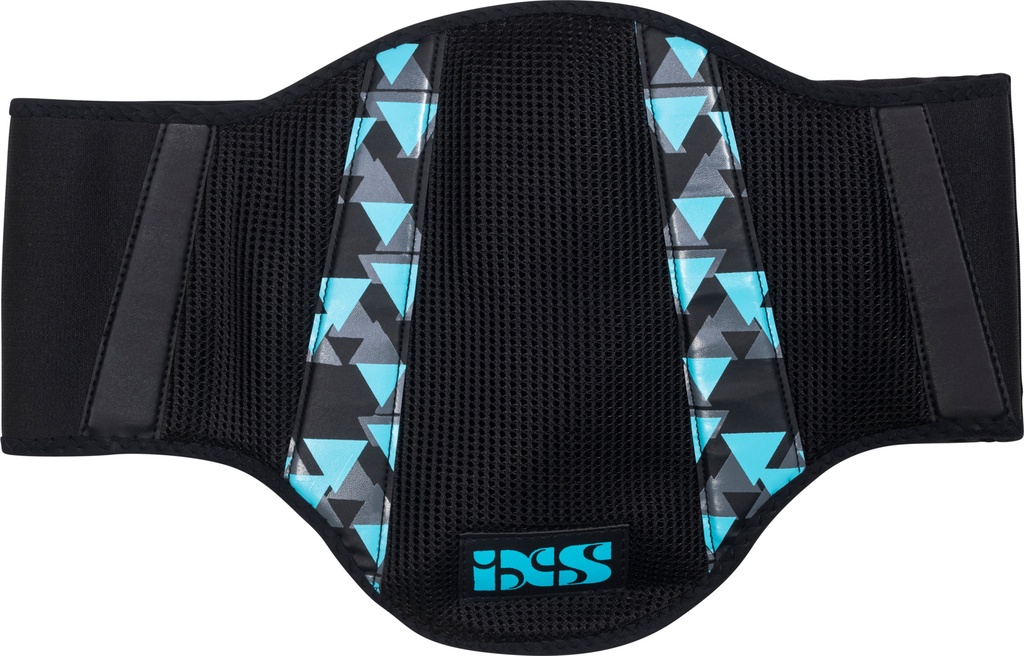 Women's kidney belt Shaped black-turquoise