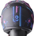 Full Face Helmet Hexago Graphic blue-violet