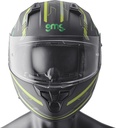 Full Face Helmet Hexago Graphic green
