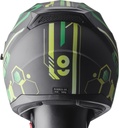 Full Face Helmet Hexago Graphic green