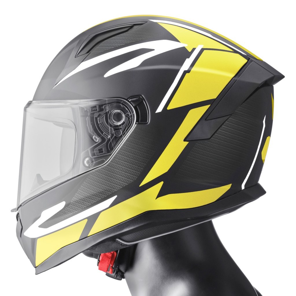Full-face helmet Velox Graphic matt black-yellow-grey