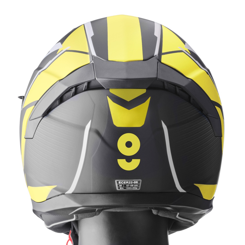 Full-face helmet Velox Graphic matt black-yellow-grey