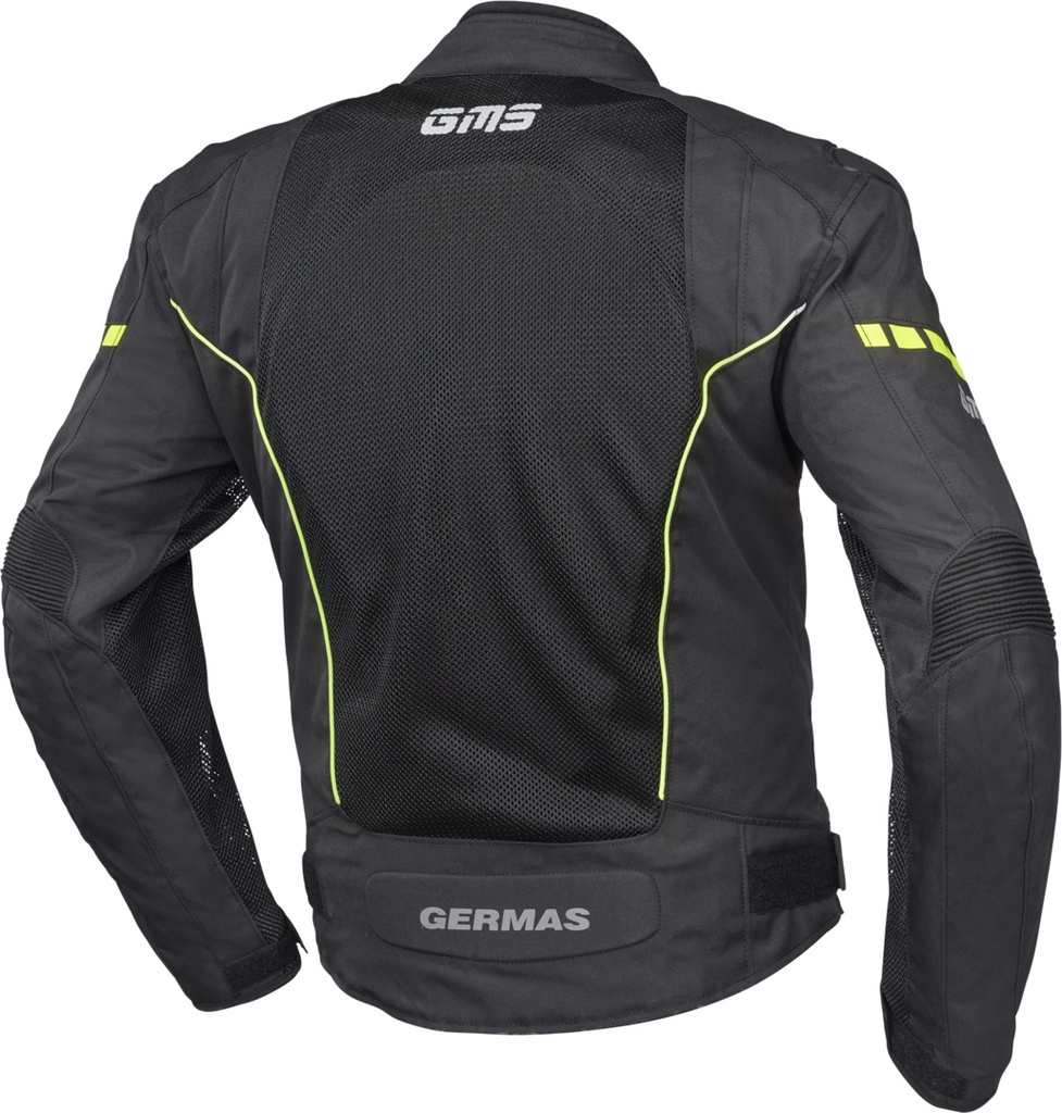 Germas jacket Samu Mesh black-yellow