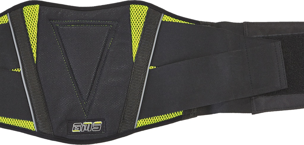 Kidney belt Racing black-yellow fluo