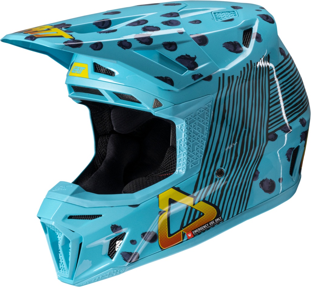 Helmet Kit Moto 8.5 V25 cheetah blue-purple-yellow