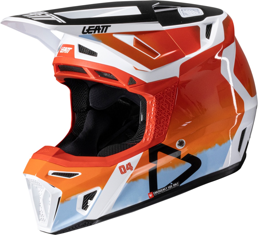 Helmet Kit Moto 8.5 V25 glamis orange-red-blue