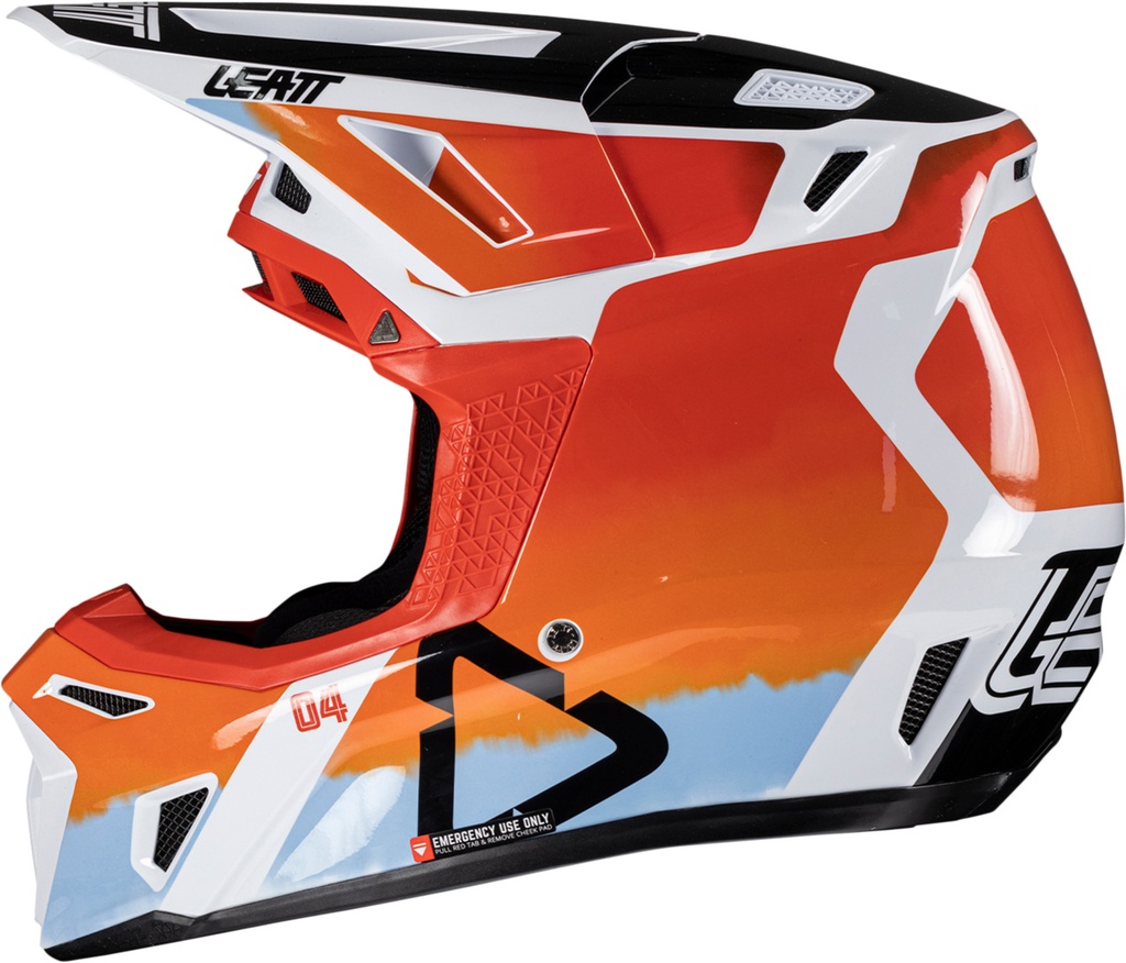 Helmet Kit Moto 8.5 V25 glamis orange-red-blue