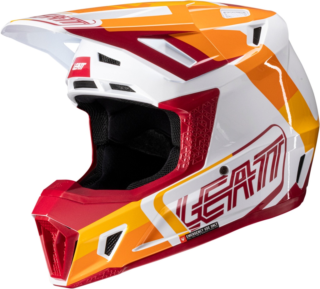 Helmet Kit Moto 7.5 V25 ruby orange-red-white
