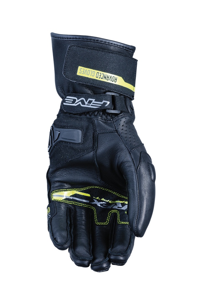 Gloves RFX Sport black-yellow fluo