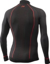 Functional shirt-long sleeve with zip collar BlazeFit TS13W black-red