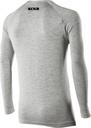 Long sleeve merino V-neck SERAFINO MERINOS grey
