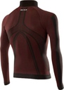 Long sleeve turtleneck jersey dark red
