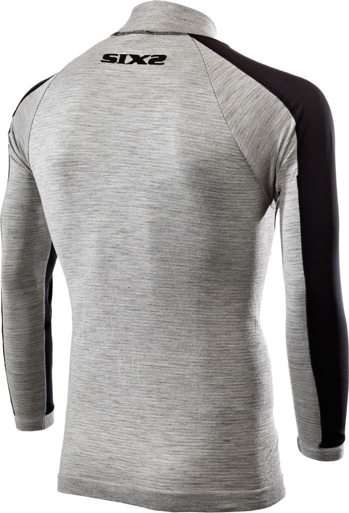 Langarm Merino TS4 MERINOS grey-black