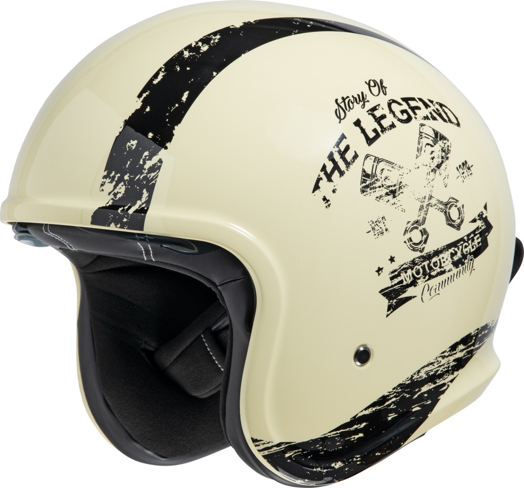 Jet Helmet iXS880 2.0 flat ivory-black