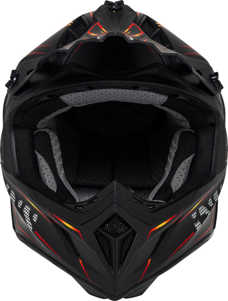 Cross Helmet iXS189FG 2.0 black matt-red