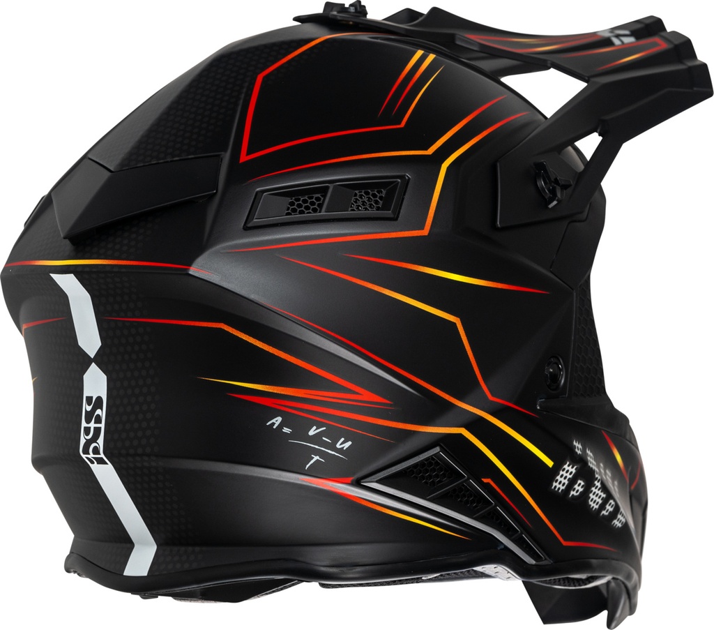 Cross Helmet iXS189FG 2.0 black matt-red