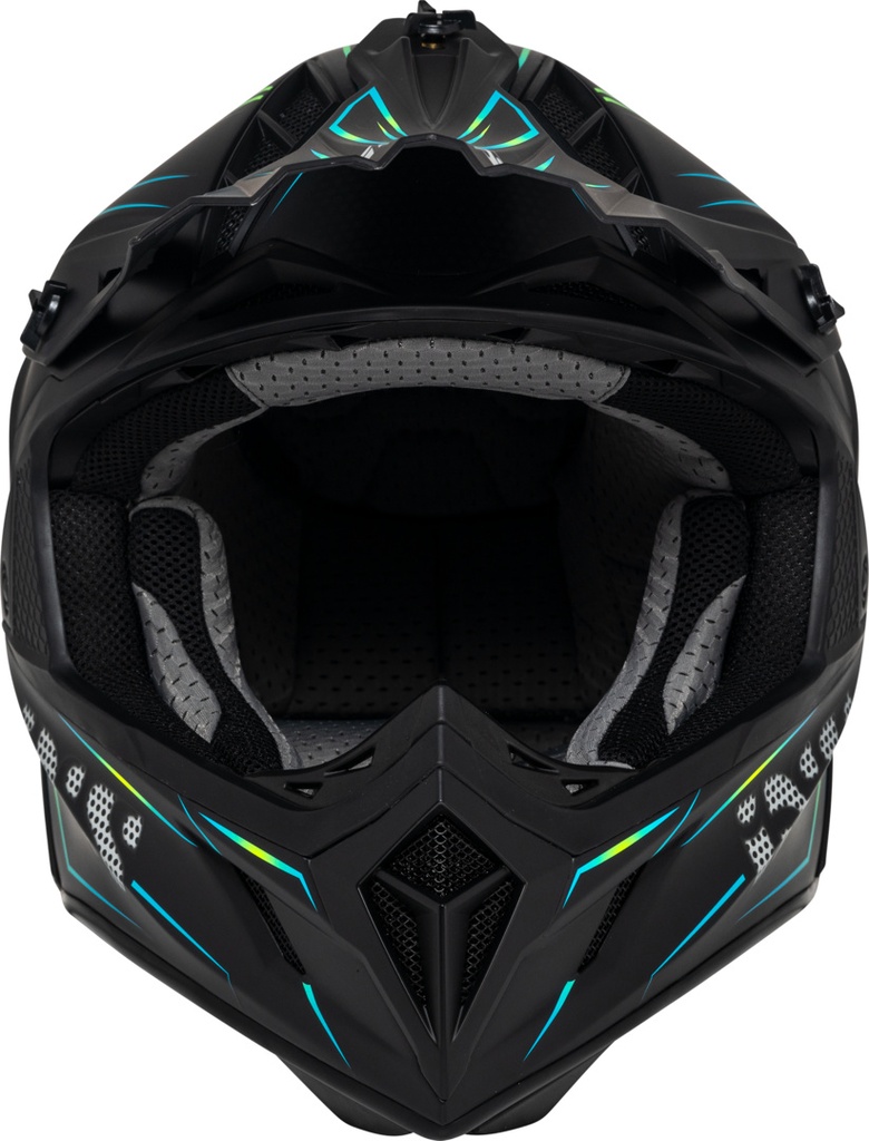 Cross Helmet iXS189FG 2.0 black matt-yellow fluo