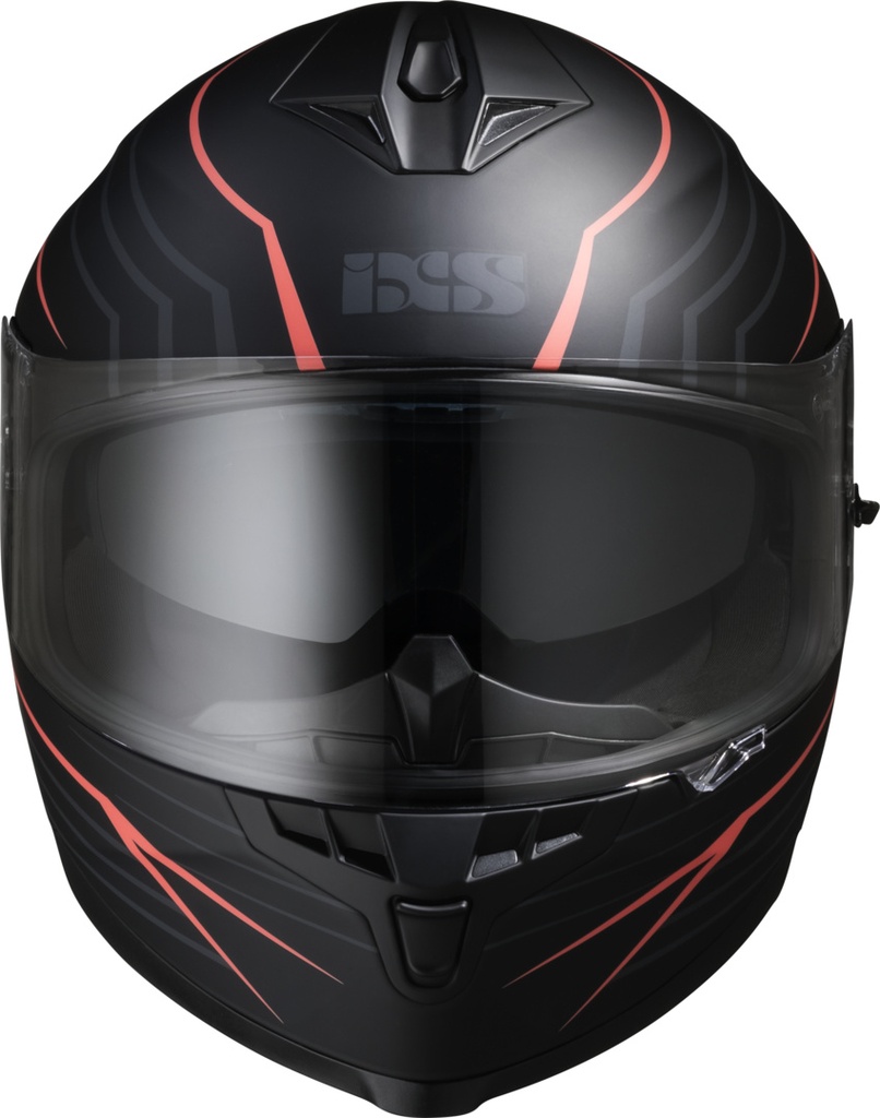Full Face Helmet iXS1100 2.1 black-red matt