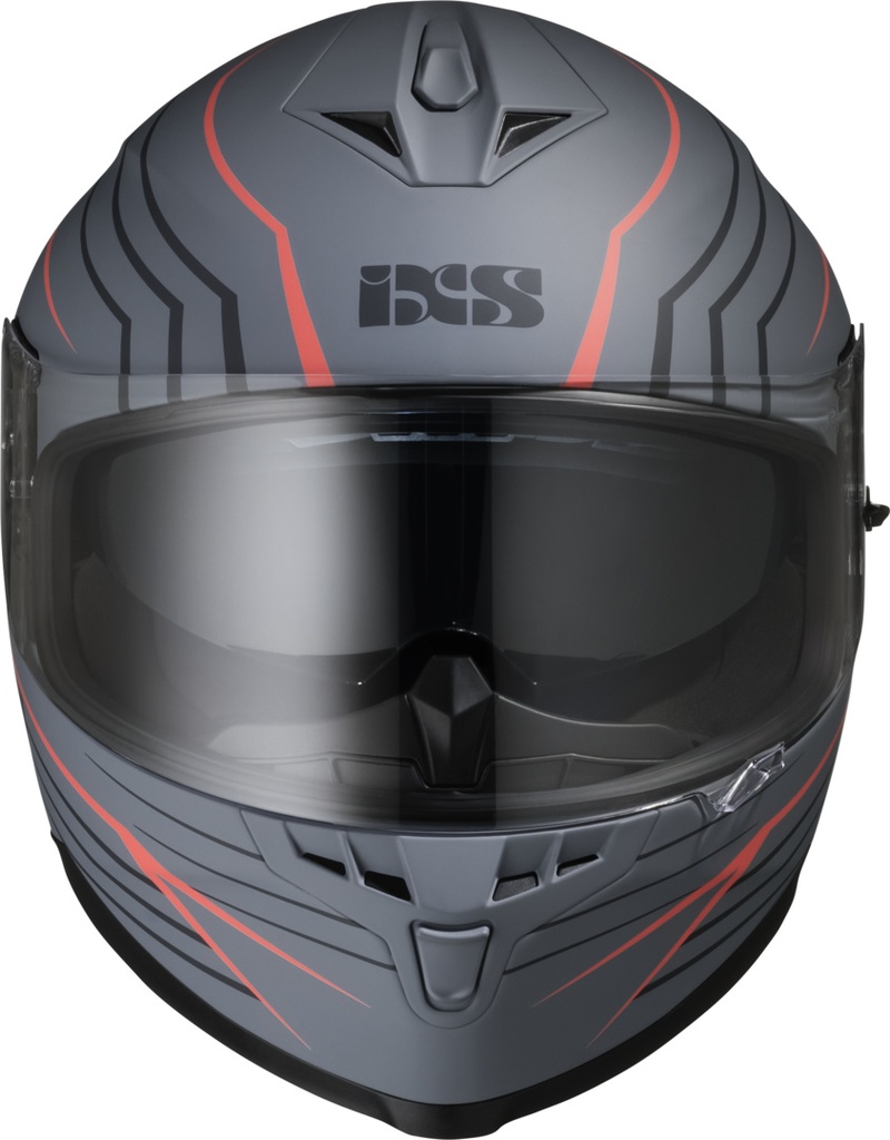 Full Face Helmet iXS1100 2.1 grey-red matt