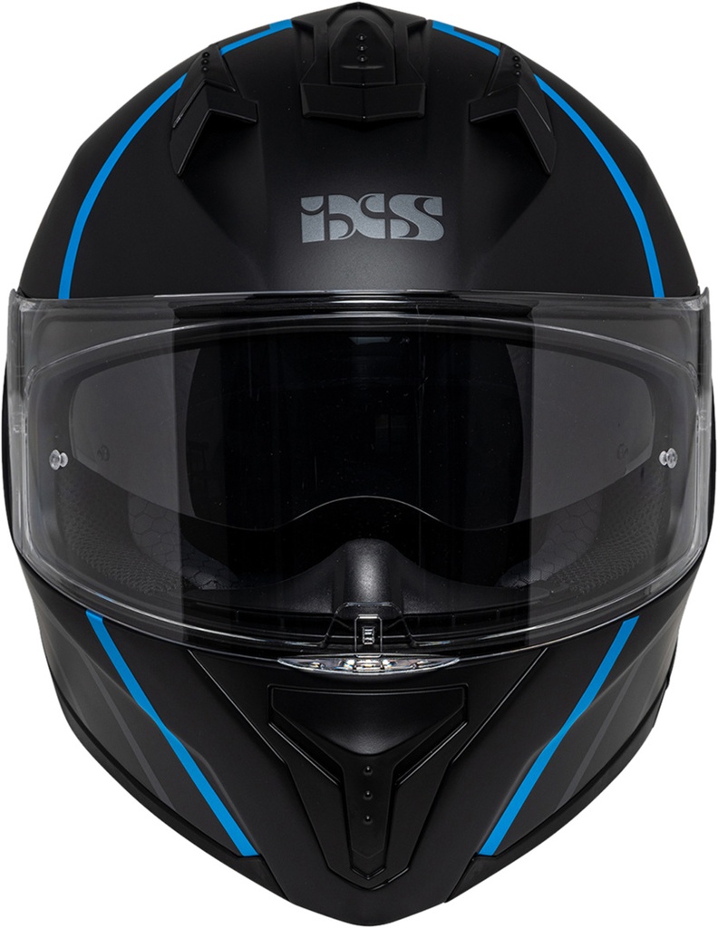 Full Face Helmet iXS217 2.0 black matt-turquoise 