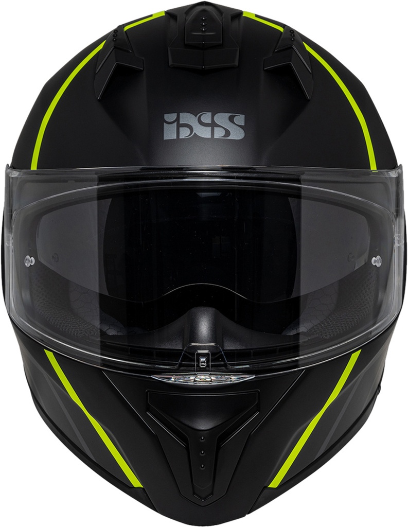 Full Face Helmet iXS217 2.0 black matt-yellow fluo