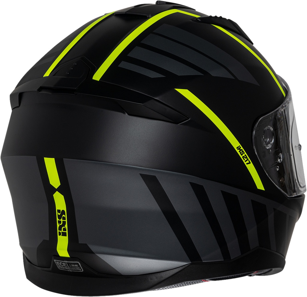 Full Face Helmet iXS217 2.0 black matt-yellow fluo