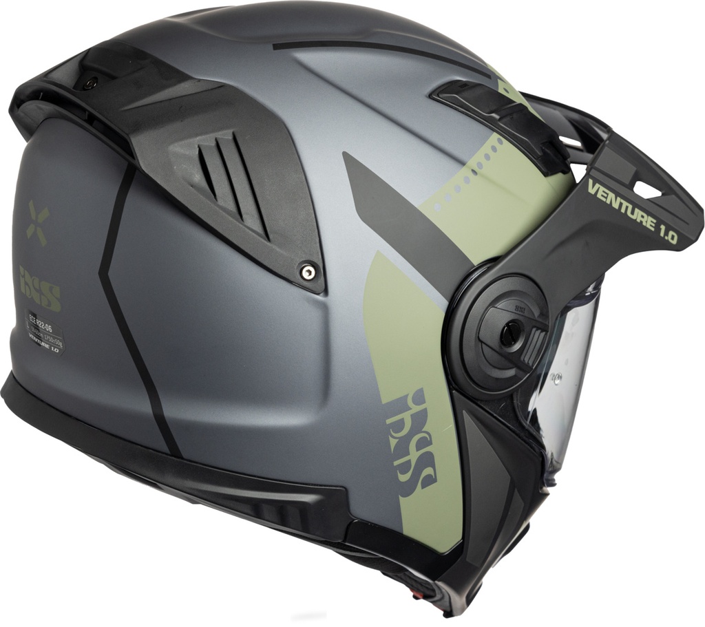 Flip-up helmet Venture 1.0 matt black-anthracite-olive