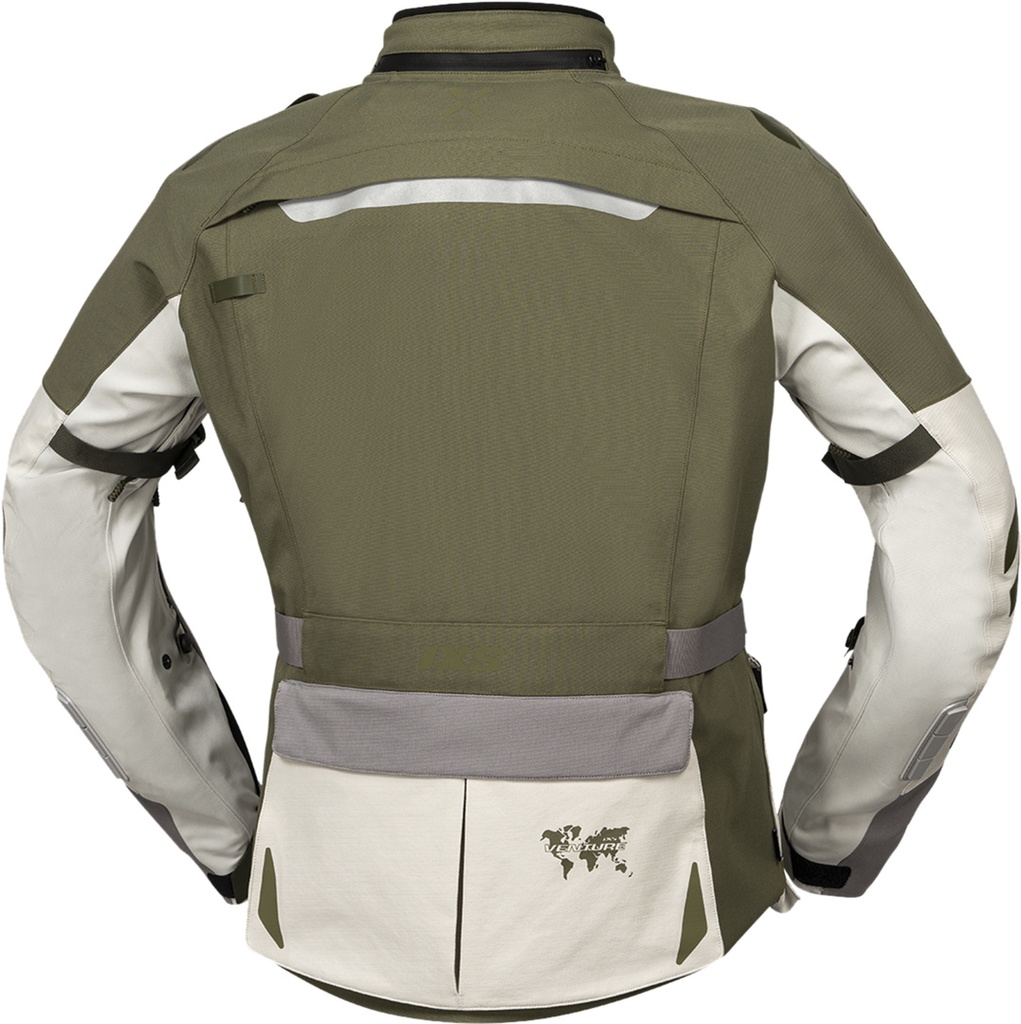 Venture-STX 1.0 laminated jacket light grey-olive