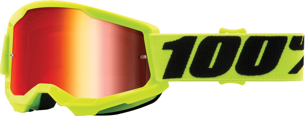 Goggle Strata 2 Junior Fluo Yellow - Mirror Red