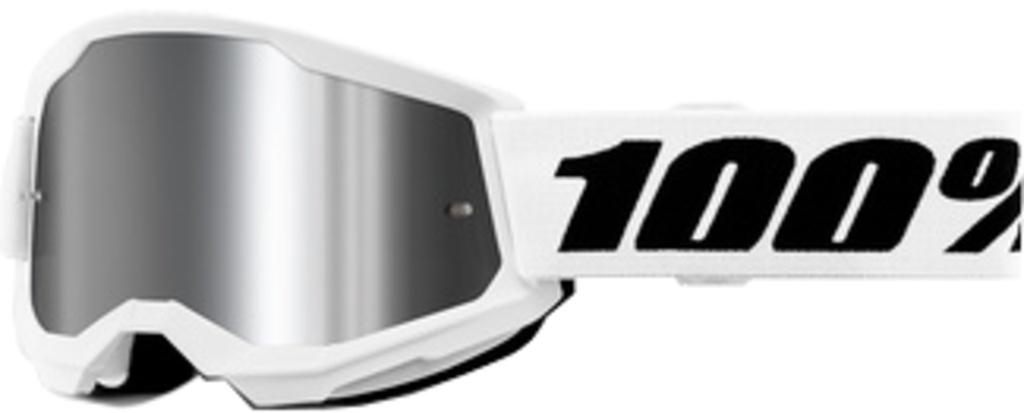 Goggle Strata 2 Junior White - Mirror Silver Lens