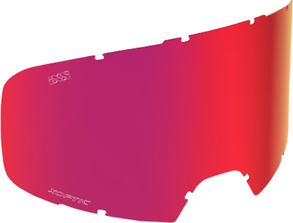 Injected single Lens mirror smoke crimson low profile