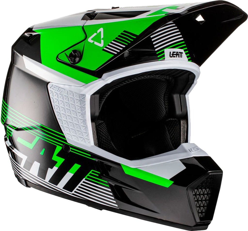 Helmet 3.5 Jr V22 Graphic black-white-green
