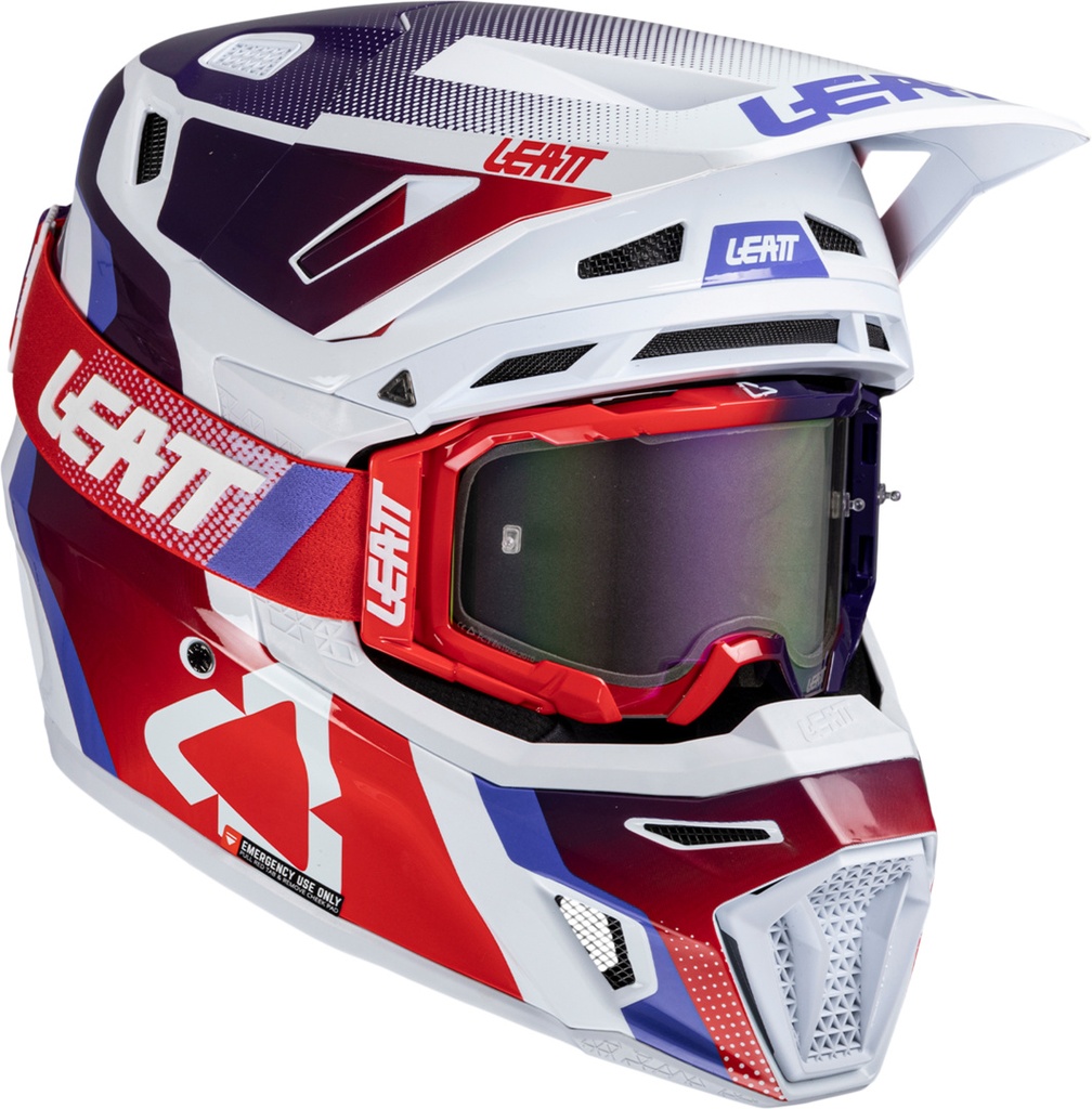 Helmet Kit Moto 8.5 V25 sunburn red-white-blue