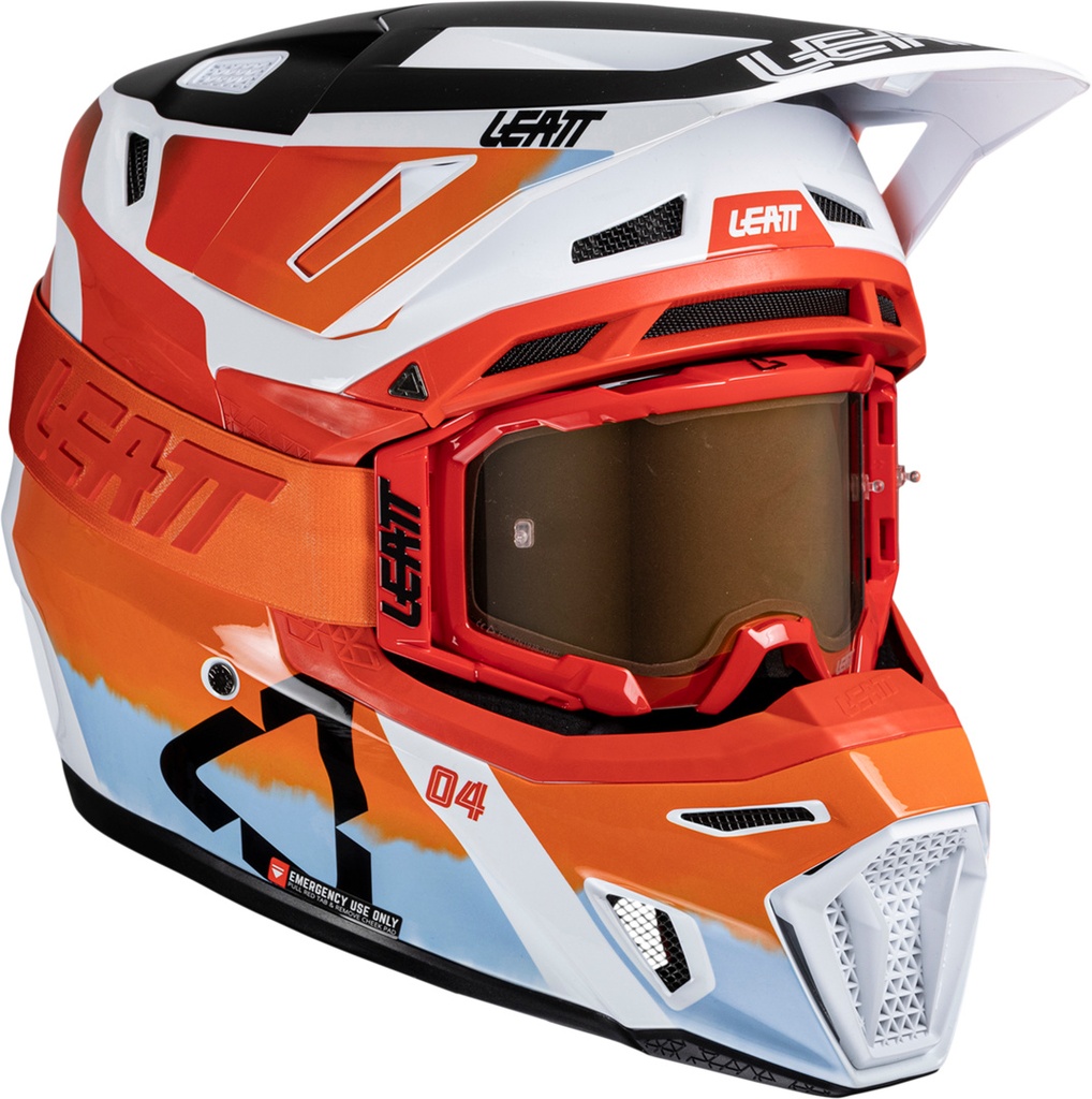 Helmet Kit Moto 8.5 V25 glamis orange-red-blue