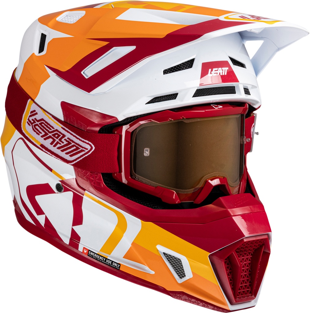 Helmet Kit Moto 7.5 V25 ruby orange-red-white