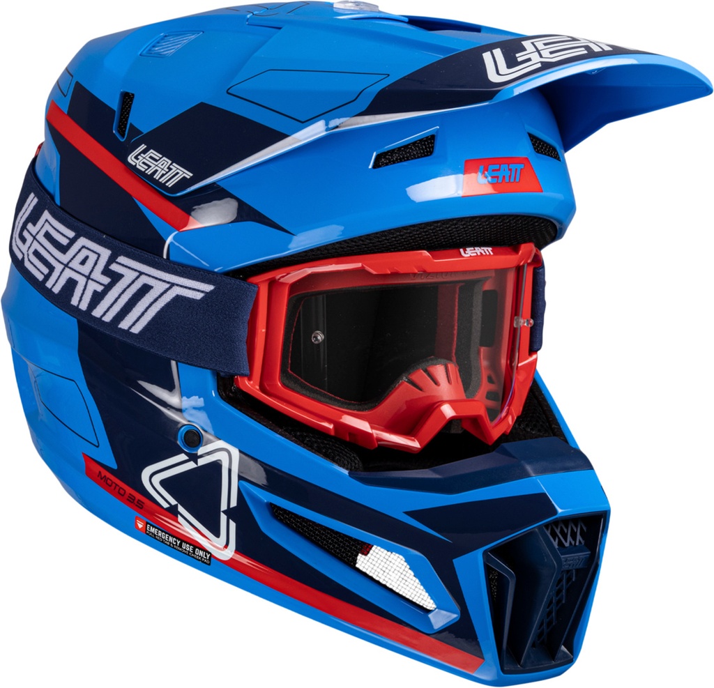 Helmet Kit Moto 3.5 V25 royal blue-red-white