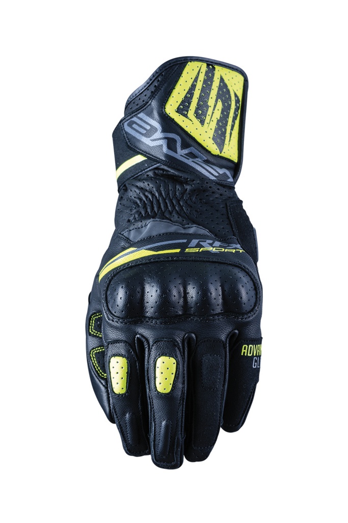 Gloves RFX Sport black-yellow fluo