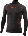 Functional shirt-long sleeve with zip collar BlazeFit TS13W black-red
