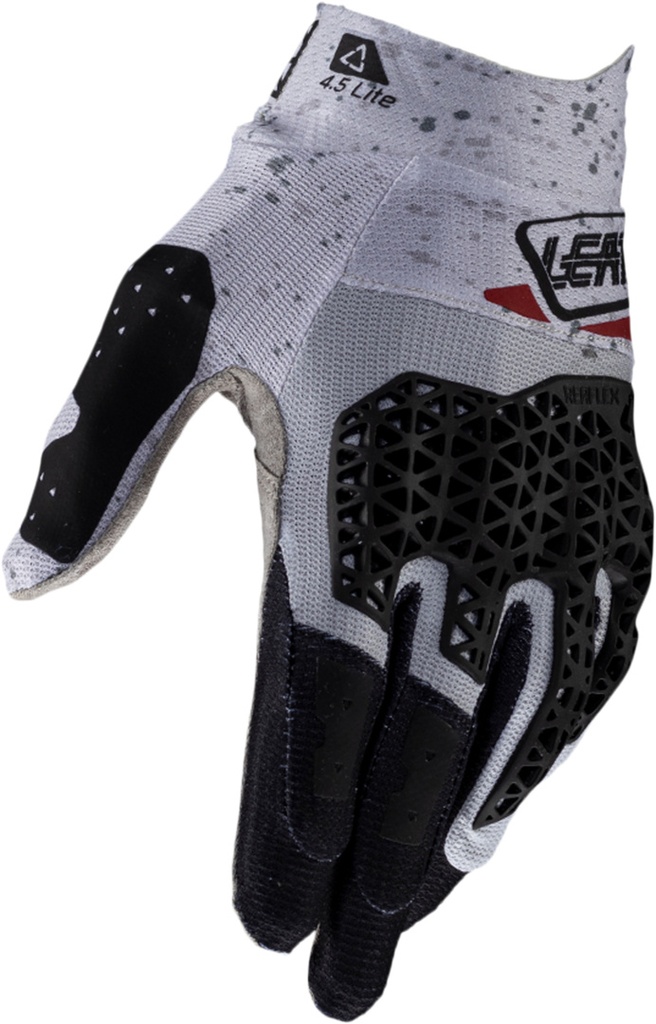 Glove Moto 4.5 Lite V25 ice white-black-red