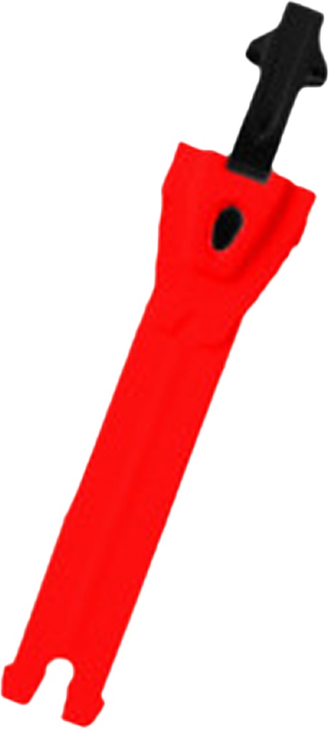 Ratchet Alu 12.5 cm fluo red-black