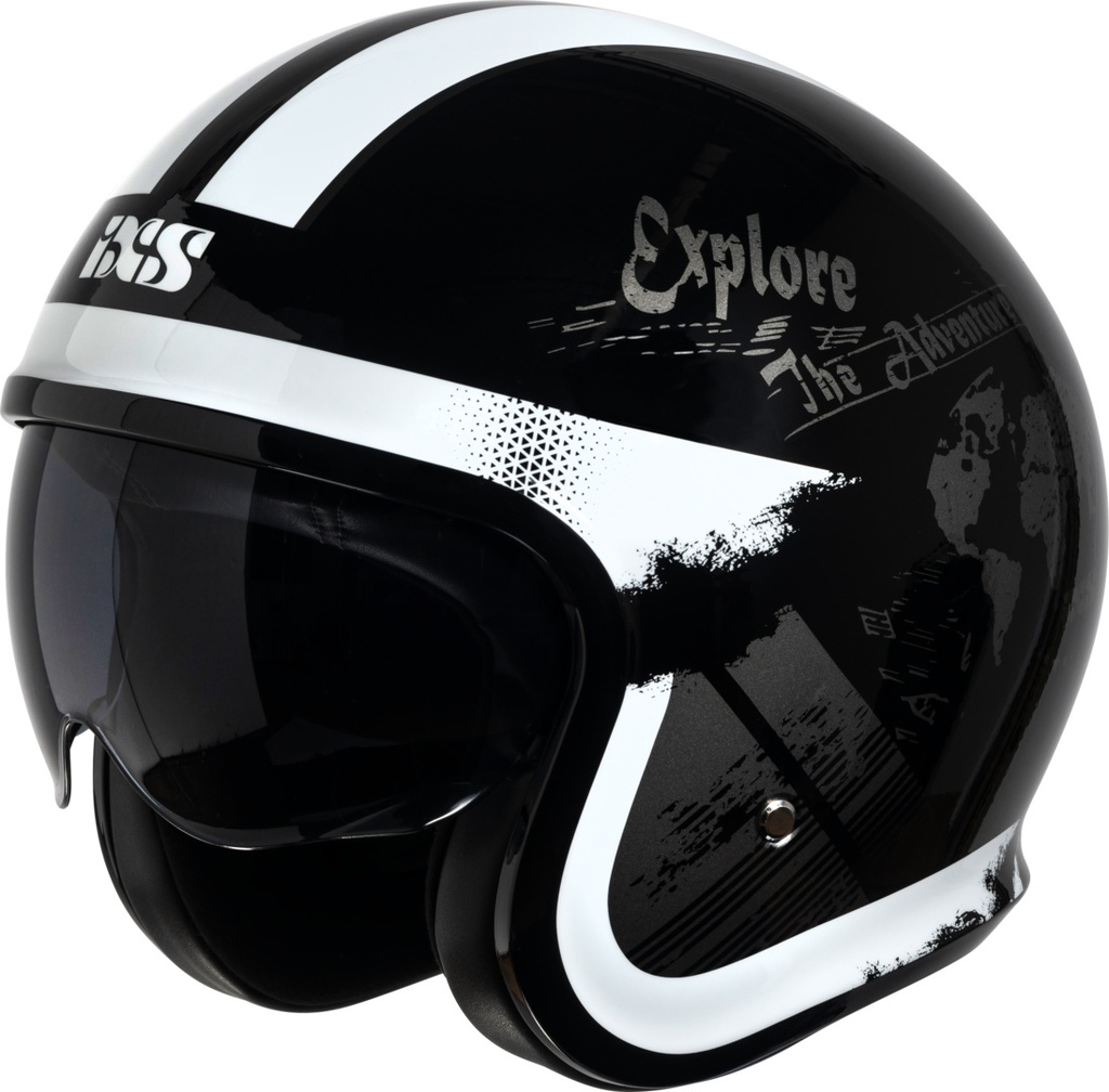 Jet Helmet iXS880 2.2 black-white-anthracite
