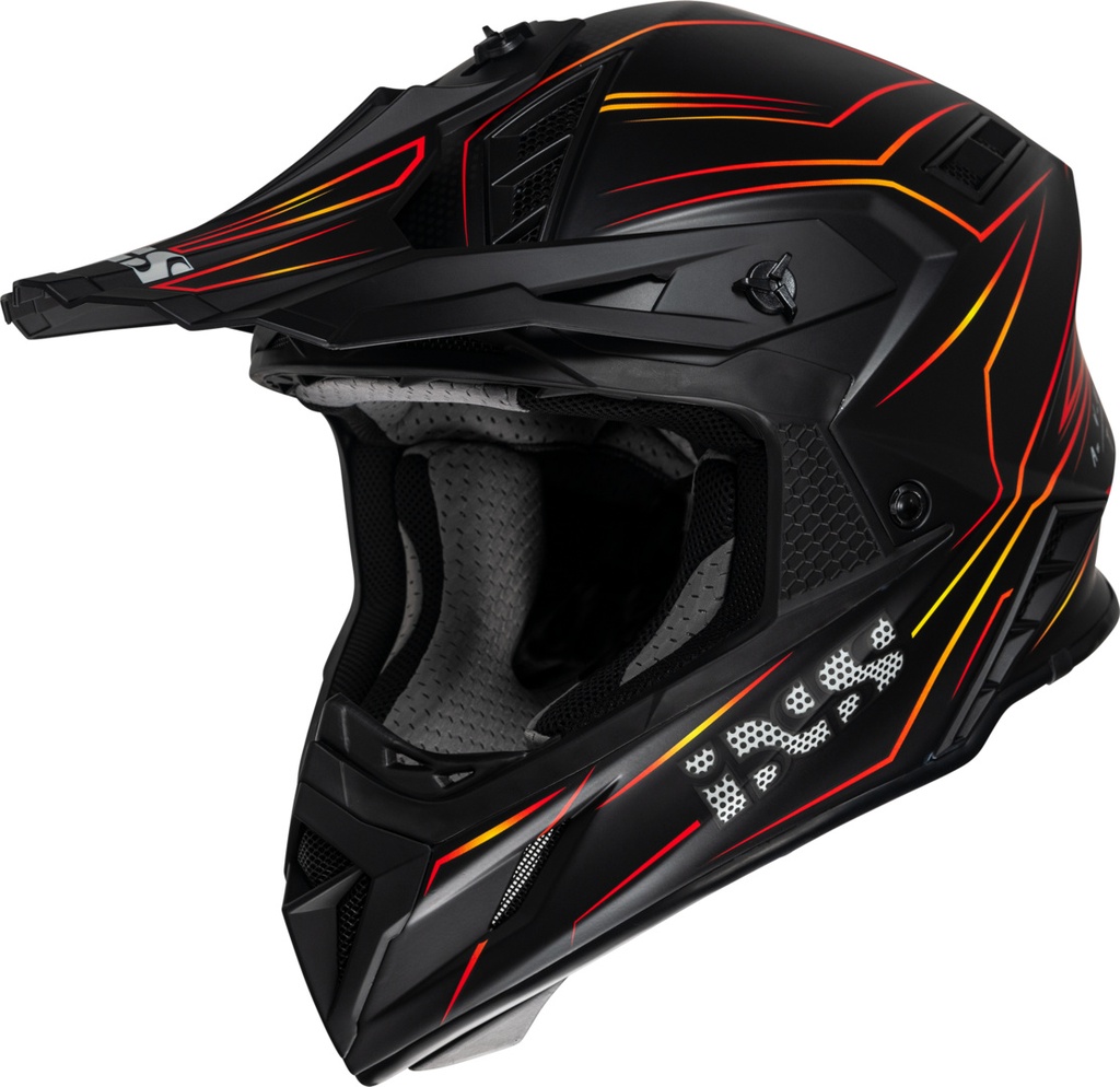 Cross Helmet iXS189FG 2.0 black matt-red