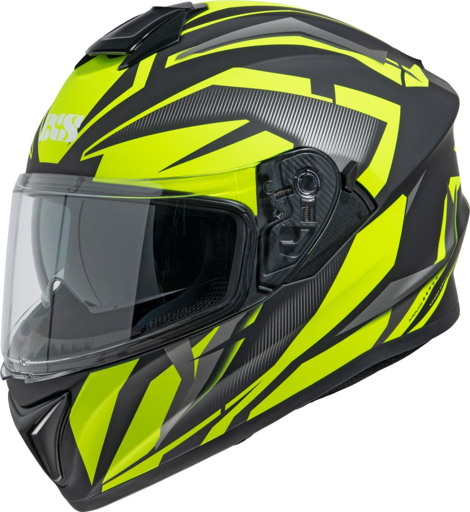 Full Face Helmet iXS216 2.1 ECE black-fluo yellow matt