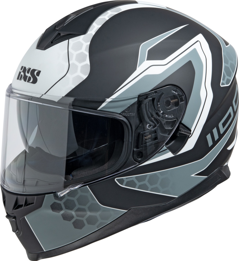 Full Face Helmet iXS1100 2.2 black-white matt