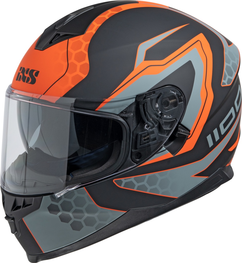 Full Face Helmet iXS1100 2.2 matt black-orange