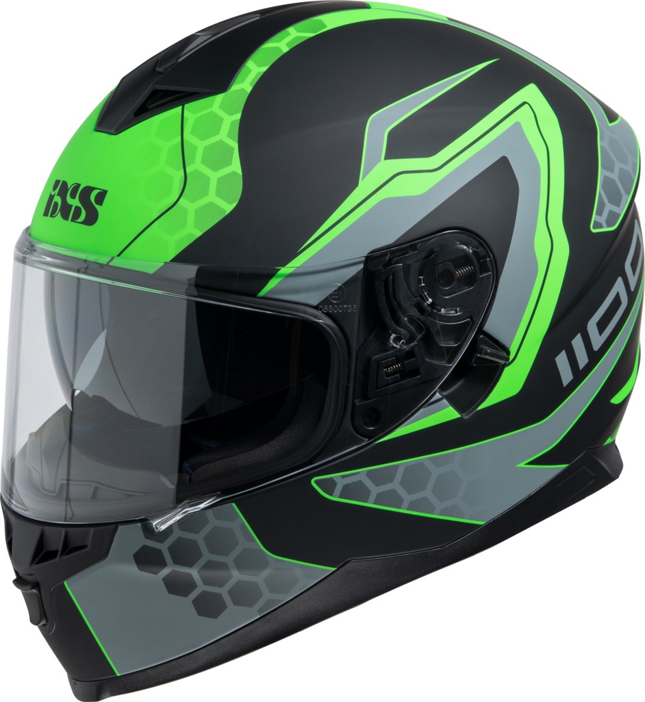 Full Face Helmet iXS1100 2.2 matt black-green