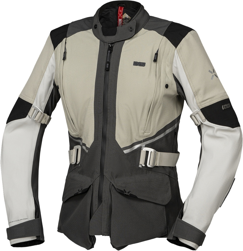Women's Tourster-STX 1.0 laminated jacket abbey stone-dark grey-light grey