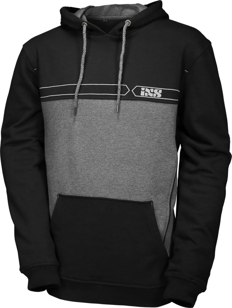 Hoody iXS team black-grey
