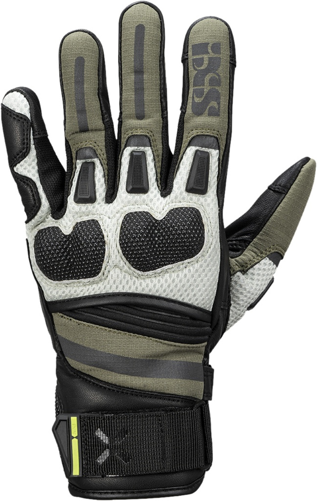 Montevideo-Air 2.0 short gloves black-olive-light grey